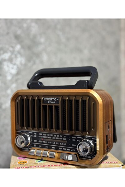 BLOMSTER Everton Rt-679 Solar Enerjili Bluetooth Nostaljik Radyo Müzik Çalar