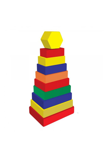 NW NessiWorld Wooden Rectangular Colored Tower