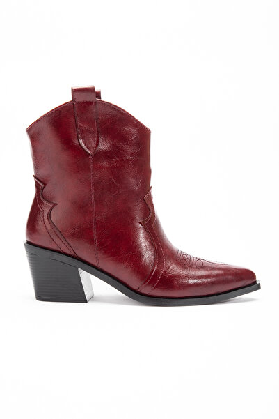 DENORA Burgundy Leather Western Cowboy Boots