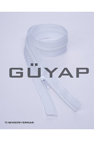 Naylon Şerit İNCE Diş Çadır Fermuarı T3 – BEYAZ / 800 Metre (11 KG) + 800 Başlık