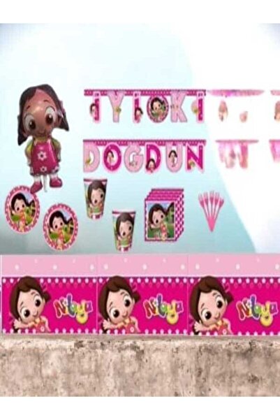 GenelTedarik NİLOYA DOĞUM GÜNÜ SET 8 KİŞİLİK