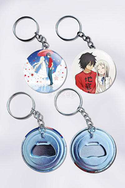 ZipZap حلية مفاتيح على شكل حقيبة أنمي أونوهانا (قطعتان)