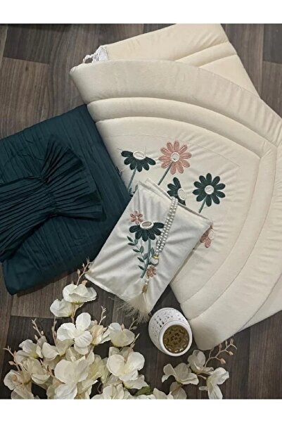 Generica شرشف صلاة مع سجاد اسفنج مبطن مريح مع قماش مصحف