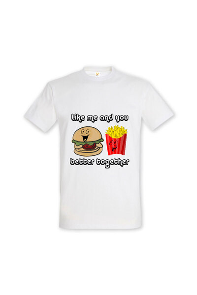 Printees Tricou „Burger & fries - better together”