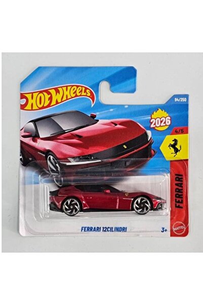 HOT WHEELS Ferrari 12Cilindri Kırmızı 2026 1:64 Diecast Model Araba