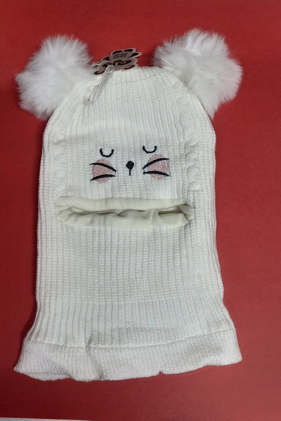 ydn 3-8 Yaş İçin Kız ve Erkek Figürlü İçi Polarlı Kar Maskesi