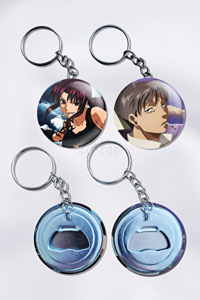 ZipZap Breloc decorativ pentru geantă Black Lagoon Anime (2 BUC)