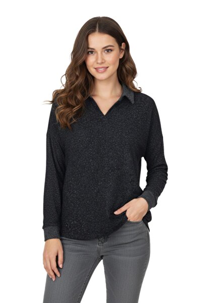 wearon tekstil Women's Soft Polo Neck Model Blouse Bgl-St05140