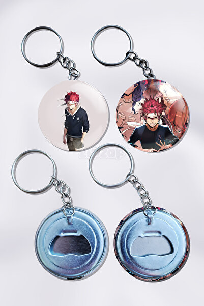 ZipZap سلسلة مفاتيح على شكل زينة من أنمي فود وورز (قطعتان)