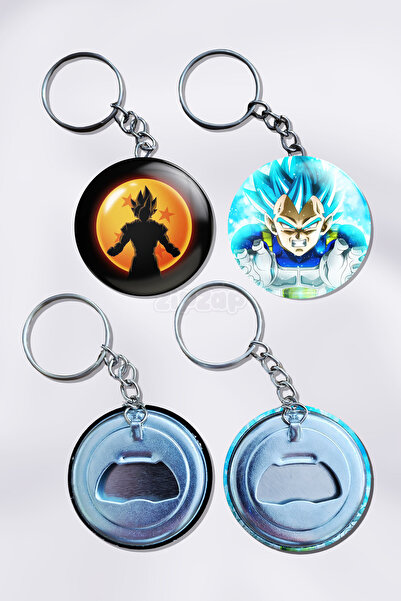 ZipZap سلسلة مفاتيح على شكل زخرفة حقيبة من أنمي دراغون بول (قطعتان)