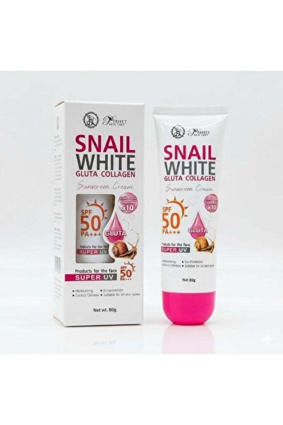 PERFECT SKIN LADY Snail White Gluta Collagen Sunscreen Cream SPF 50 PA+++ 80g