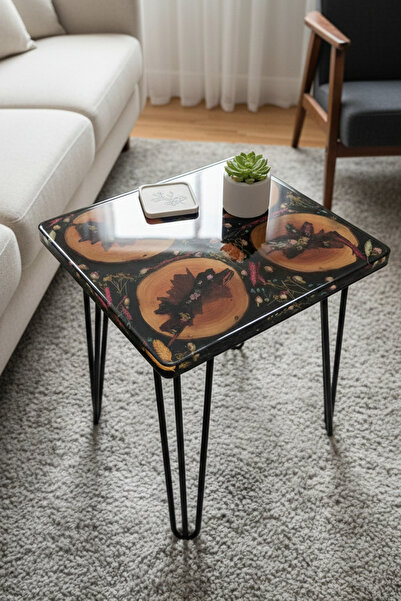 Myend Özel Tasarım Epoksi Sehpa El Yapımı Epoksi Sehpa