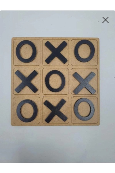 NETWORK ART Ahşap SOS OYUNU, Tic Tac Toe,