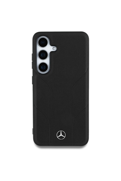 Mercedes Benz Husă Mercedes MagSafe din piele pentru Galaxy S25 Plus