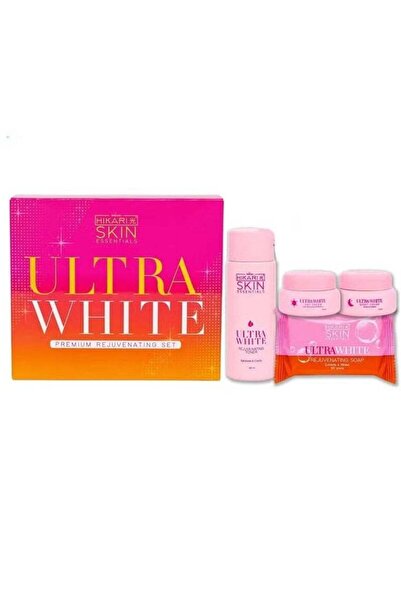 Hikari مجموعة سكين إسينشالز ألترا وايت | مجموعة تجديد البشرة 4 في 1 لتفتيح ال...