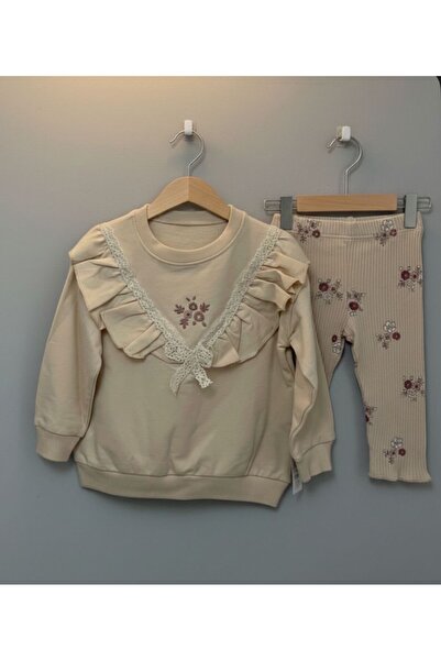 minimodamkids Kız Çocuk Fırfırlı Takım