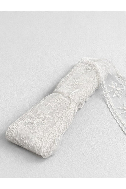 Ak Tuhafiye شريط تول دانتيل غيبور أبيض بعرض 5 سم - طول 8.5-9 متر |   الملابس ...