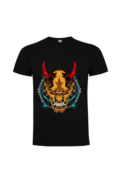 Printees Tricou bărbat - Diavol cu simboluri geometrice