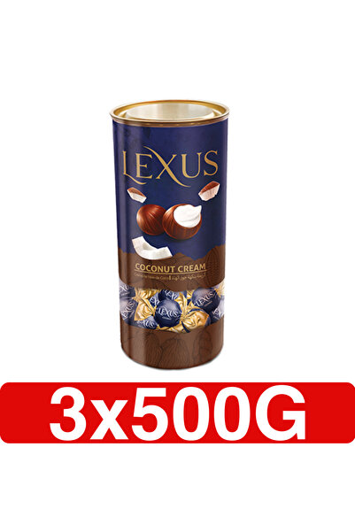 Lexus CIOCOLATĂ COMPUSĂ CU LAPTE UMPLUTĂ CU CREMĂ DE COCOS 3 X 500G