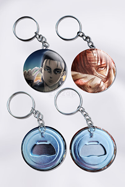 ZipZap Breloc decorativ pentru geantă cu tematică Attack on Titan (2 bucăți)