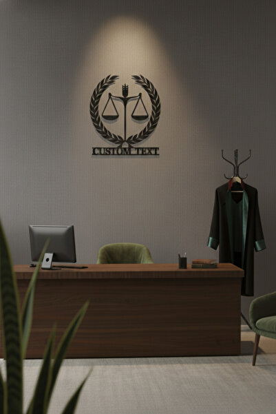 Milonsa Kişiye Özel Avukatlık Ofisi Metal Duvar Dekoru – İsimli Meslek Temalı...