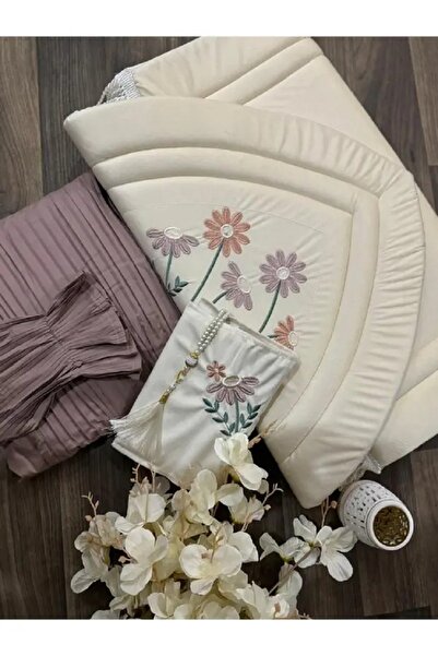 Generic Prayer mat with comfortable padded foam rug and Quran cover