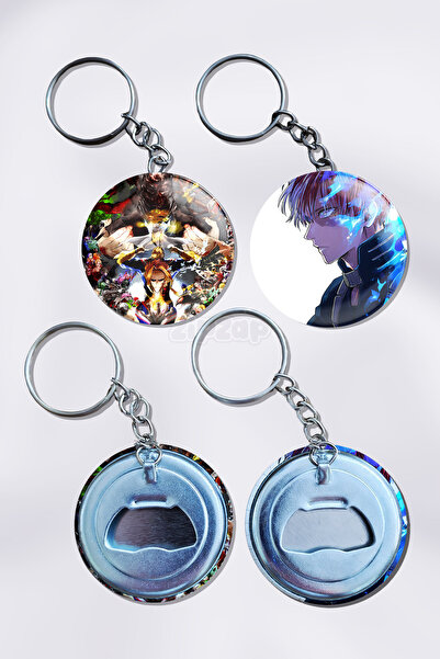 ZipZap سلسلة مفاتيح على شكل زخرفة حقيبة من أنمي ماي هيرو أكاديميا (قطعتان)