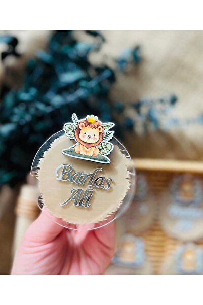 Gökçem hediyelik 20 adet Aslanlı bebek hediyelik magnet