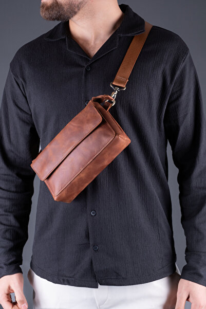 saraci leather craft Genuine Leather Men's Bag, with Strap, Crossbody and Han...