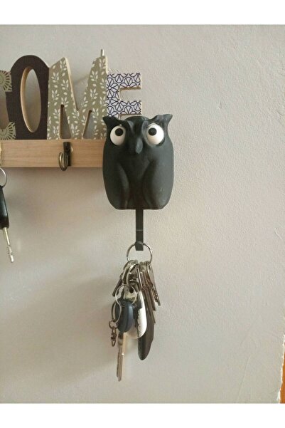 KOÇER AWM Wall-Mounted Key Rack with Owl Design That Opens Its Eyes