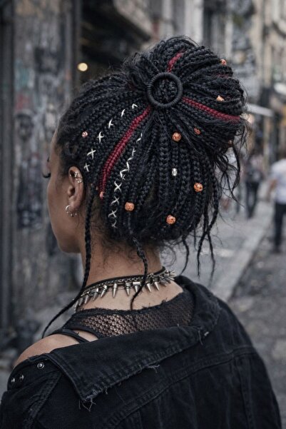 FİxTEKNO 25 Li Afrika Örgülü Saç Tokası