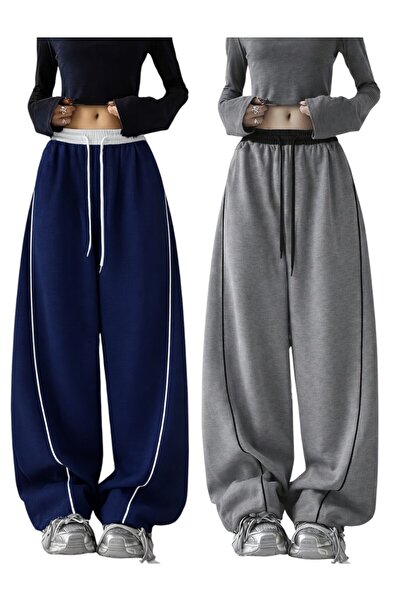 Karatopak Σετ 2 τεμαχίων Φόρμα Harajuku με λεπτομέρεια με φερμουάρ, Oversize,...