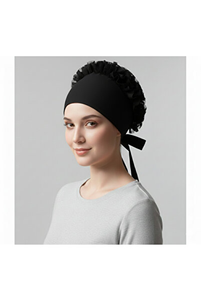 Nöşre Design Dikişsiz Topuzlu Bone %100 Pamuk Tesettür İç Bone