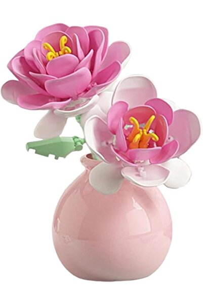 Generic مجموعة مكعبات بناء باقة زهور صغيرة