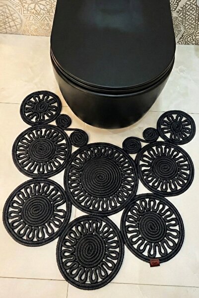 GNG Home Tekstil Jute Rope Trikot Model Toilet Seat Mat