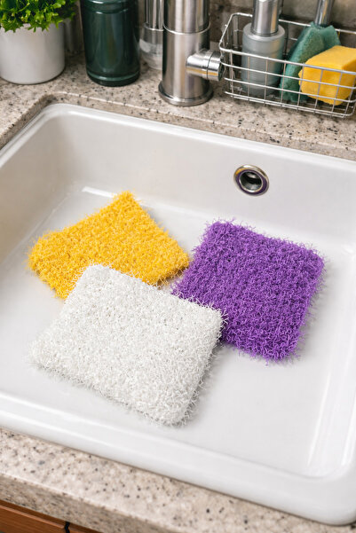 kemborn قطعة قماش لغسل الأطباق في المطبخ منسوجة يدويًا 3 قطع