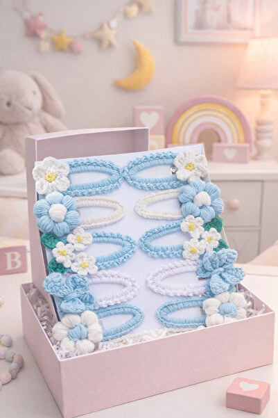 afralya home Knitted 5-Piece Buckle Set