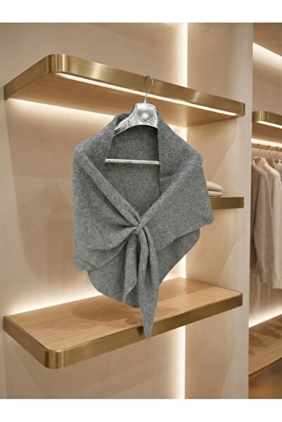 stravis Gray Triangle Innerwear Knitwear Shoulder Shawl