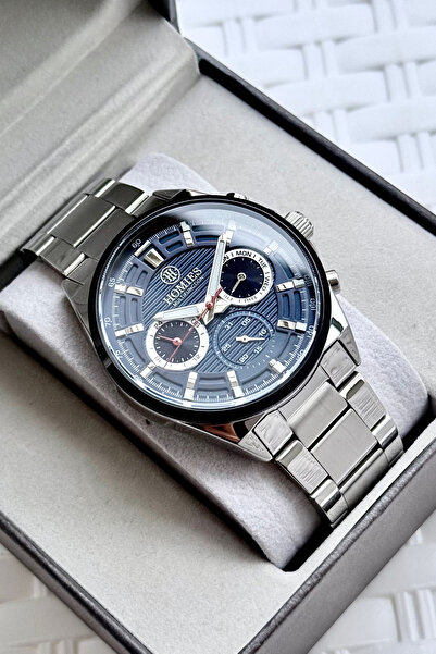 Homies Men's Wristwatch Silver Color Original All Functions Work with Gift Bo...