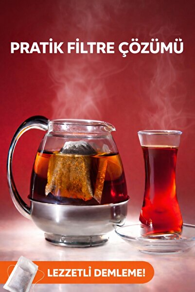 poswicon Disposable Tea Brewing Filter 26 Pieces – Natural Paper Herbal Tea a...