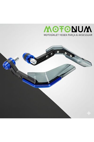Motonum Mondial Drift L 125 Manet Koruma Rüzgar Önleyici-Mavi Detaylı-Mkm00369