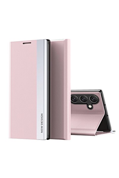 OEM Husă Flip Roz pentru Samsung Galaxy S25 Edge Pro