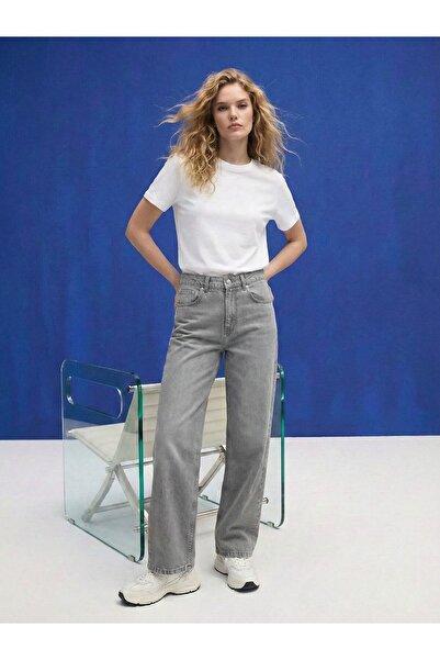 Ltb Дънки със затегнати крачоли и средна талия в сиво