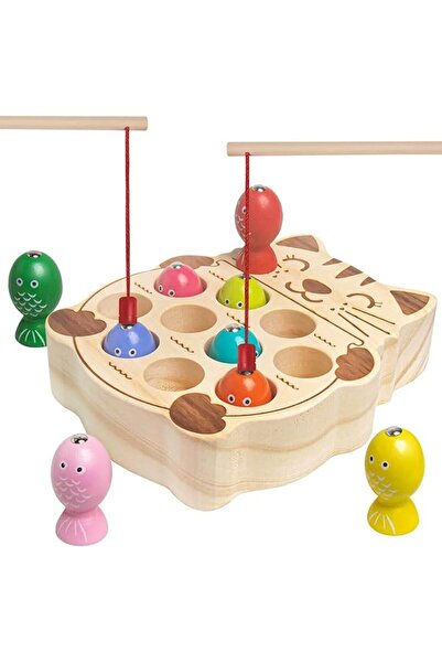 EDUTREE لعبة صيد السمك الخشبية على طريقة مونتيسوري