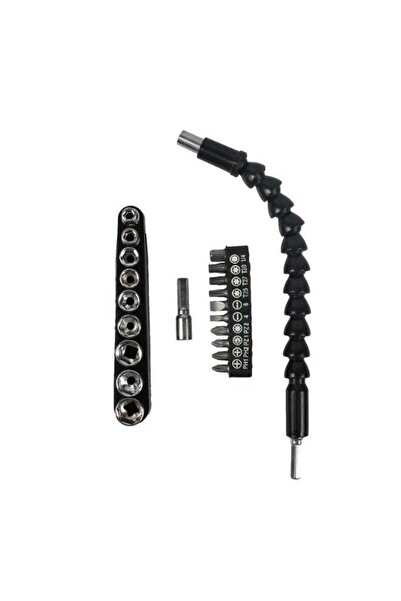 Generic مجموعة تمديد مرنة لريش المثقاب والمفك - 11.8 بوصة، ساق سداسية 1/4 بوص...