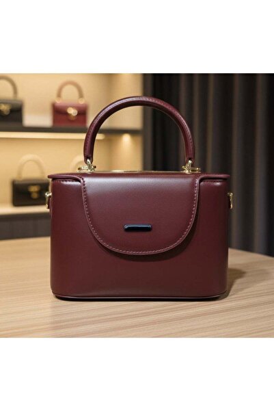 VERSSE Luxury Women's Handbag in Burgundy Color