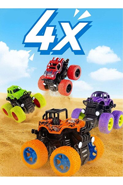 BKMax 4 Pack Monster Truck Toys for Boys and Girls