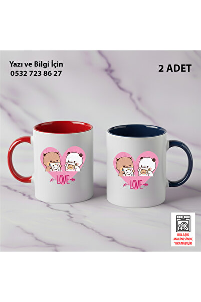 Ceymas Hediyelik 2-Piece Valentine's Day Gift Valentine's Day Bubududu Love B...