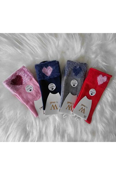 A&D HANDMADE By Javalli̇ Seamless Cotton Women's Socks (Pack of 4)