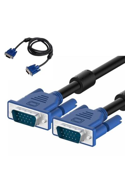 Tograt 1.5m Metre Vga Kablo Lcd Monitör Ekran Projeksiyon Görüntü Kablosu